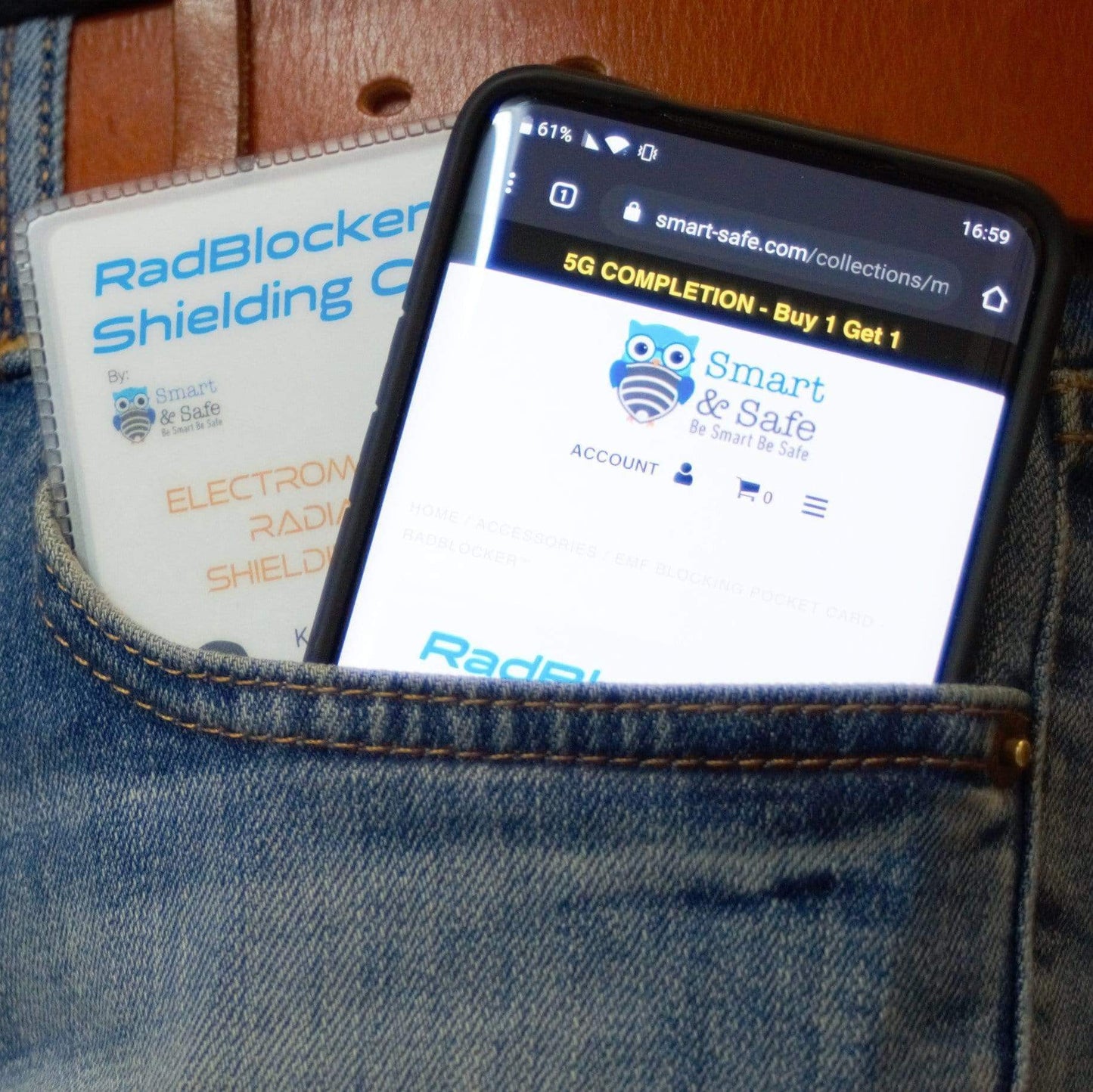 EMF Blocking Pocket Card - RadBlocker™ – Smart & Safe Solutions
